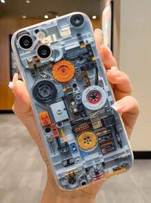 Funda protectora para teléfono móvil, porosa y de alta transparencia, con diseño de mosaico colorido y talla grande gruesa a prueba de golpes, compatible con iPhone 16/16Pro/16Plus/16ProMax/15ProMax, Apple P13, P14 Soft Shell P12, XS.XR/78P.78GES2, A50 A12 A32 A52 A72 A51 A21 S A13 A14 S22 Ultra S23 A33 A53 S20FE, Redmi 11 Youth. 12Pro. 12/12X. Note11. 9a. 9c. Polox3 NFC. Redmi 10. Redmi9. Note9. 12c. Note11Pro. Redmi10C. Note8Pro