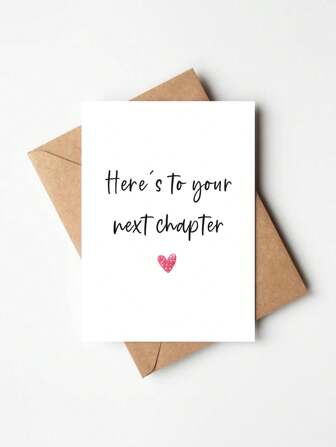 1pc, Funny Creative Greeting Card New Chapter Good Luck Card, New Job Congratulation Card,Retirement Card, Leaving Job Gift For Colleague, Small Business Supplies, Thank You Cards, Birthday Gift, Cards, Unusual Items, Gift Cards,Christmas