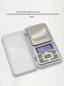 1pc Mini Jewelry Scale, Kitchen Scale, Removable Lid, With Unit Conversion Function, 200G Digital Jewelry Scale, Portable Pocket Scale G Oz, LCD Display, Food Scale, Gold Scale. Battery Not Included [ New Year ]