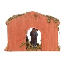 Nativity Scene Figurine Set, Decorations Creche House With Figures, Christian Holiday Home Decor Best Gifts Birthday Graduation Christmas Decorations Room Decor Christmas