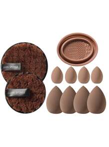 44/39/37/25/19/11/4/3teiliges Make-up Pinsel und Make-up Schwamm Werkzeug Komplett-Set. Enthält 25 Stücke Make-up Pinsel, 4 Stücke Make-up Schwämme, 4 Stücke Dreieck Make-up Puderquaste, 4 Stücke Fingerschwamm, 4 Stücke Mini Make-up Schwamm, 1 Stück Make-up Pinsel Reiniger Schüssel, 2 Stücke Make-up Entferner Quaste