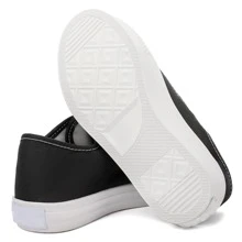 AIIstar Children's Unisex Sneakers Austar Girls Alstar Boys Youth Casual Flat Sole Colors - Đen và trắng - Xem 2