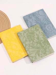 1 Stück A5 Größe Vintage Prägung Notizbuch, einfaches & elegantes Tagebuch/Notizbuch für Büro, Geschäft, Studenten, Schule Verwendung, Schulmaterial