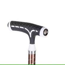 MULETAS PLEGABLES LED DE ALUMINIO MANGO BASTÓN BASTONES - Gris - Ver 6