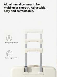 18 Inch Computer Case With Front Door And Laptop Compartment, Hard Shell Luggage Compartment With Built-In TSA Luggage Lock, Lightweight PC Travel Case With Hard Edges, Suitable For Both Women And Men, Equipped With Rotating Wheels Suitcase Travel Suitcase Suitcases Suit Case Travel Luggage Waterproof Carry On Suitcase Carry On Hand Luggage Summer White