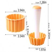 1pc Creative Cake/Cookie Mold, Fluted Tart Mold For Fruit Tarts, Egg Tarts, Glutinous Rice Boats Cakes & Pastries - Multicolor - View 7