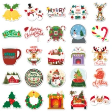 50 personalisierte Weihnachts-Graffiti-Aufkleber, Cartoon-Urlaub, kreative Dekoration, Gepäck- und Handyhüllen-Aufkleber