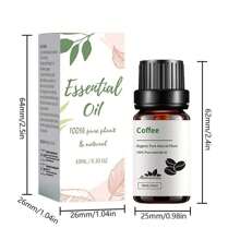 1 Stück 100% natürliches Kaffee Luftbefeuchter Aromatherapie Einzelnes ätherisches Öl, geeignet für Zuhause, Auto, Schlafzimmer, Badezimmer, Schönheitssalon, Hotelzimmer, um schlechte Gerüche zu beseitigen und den Duft von Frische und Entspannung zu verstärken, 10ml / 0,33 fl.oz