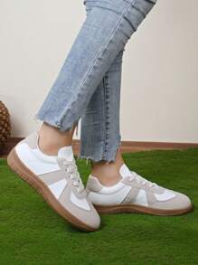 Giày thể thao giản dị nhẹ thoáng khí thời trang mới cho nữ - trắng - Xem 2