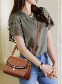 2024 Nowy produkt Jednolity kolor Retro damska torebka Luksusowy projektant kobiet torby crossbody Wysokiej jakości miękki skórzany portfel damski