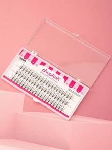 60/120 chiếc Lông mi cong hình chữ D/Lông mi Sandwich/Lông mi sợi đơn, Lông mi nối tự làm dạng quạt sẵn để có vẻ ngoài siêu tự nhiên - D - Xem 7