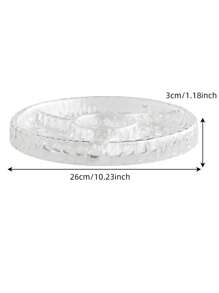 水波纹水果碗高端奢华分隔小吃托盘厨房客厅糖果盘盛放干果和零食 - 彩色 - 查看 2