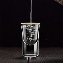 6 piezas, Vasitos, Vasos de chupito de 15ml/0.5oz, Tazitas pequeñas, Para bar, pub, club, restaurante y uso doméstico, Cristalería