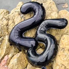 2 个 40 英寸（约 101.6 厘米）大号黑色数字氦气铝箔气球，大数字气球适合生日派对、毕业典礼、周年纪念、派对装饰 - 彩色 - 查看 6
