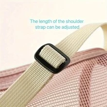 1 件网状游泳装备手提包，大容量斜挎沙滩包，旅行袋 - 彩色 - 查看 4