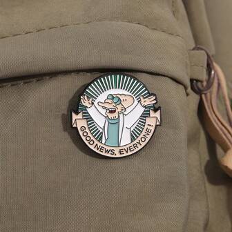 Have A Happy Day! "Good News, Everyone!" Funny Badge | A Must-Have For Your Style! Pin For Clothes Bag Charm School Office Accessories Shirts Jacket Jewelry Christmas Halloween Autumn-Winter Accessories,Suitable For Teens, Youth,Men,Casual, Outdoor, Athletic, Vacation, Graduation Gifts, Birthday, Daily Wear Clothes Pin Cute Teacher Gifts Costume Accessories Bag Charms Men Gifts Bag Pins