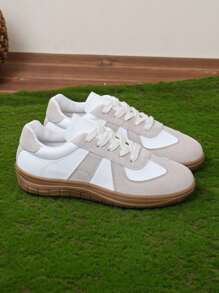 Giày thể thao giản dị nhẹ thoáng khí thời trang mới cho nữ - trắng - Xem 4