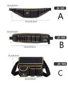 Repair Tool Storage Bag, Oxford Cloth Electrician Plumber Carpenter Multi-Functional Tool Waist Pack, Chinese New Year Valentine's Day Spring Summer Holiday Travel Gift - Multicolor - View 3