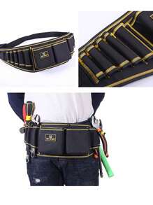 Repair Tool Storage Bag, Oxford Cloth Electrician Plumber Carpenter Multi-Functional Tool Waist Pack, Chinese New Year Valentine's Day Spring Summer Holiday Travel Gift - Multicolor - View 1