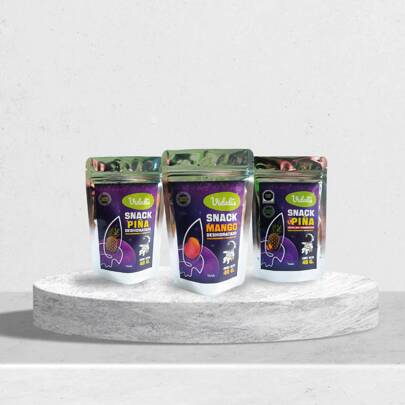 1 Snack de Mango + 1 snack de piña + 1 snack piña enchilada, Snack saludable de piña y mango deshidratado, en ruedas, triángulos o cubos, para personas fitness, deportistas, alimento de astronautas, alto en antioxidantes, camping, vida healty, alimento del futuro, 100% natural, libre de gluten, sin conservadores, gluten free, viaje, oficina, piña picosita, chile