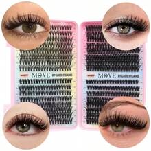 Libro plegable de apertura y cierre de pestañas postizas 3D híbridas de alta capacidad, calibre 32/14/12/10, ideal para principiantes, con una amplia selección de estilos y especificaciones, adecuado como regalo. Ofrece pestañas naturales, de estilo anime y super gruesas, que se pueden personalizar en cualquier estilo que se desee. - D - Ver 13