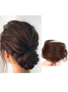 1pc Fashionable & Elegant Hair Scrunchie Bun Maker, Hair Accessories Wig, Messy Bun Hair Donut, Suitable For Everyday Use