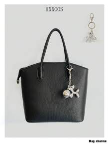 HXXOOS 1 Peça Pingente de Metal Estilo Ins de Moda Feminina Y2K, Pingente de Chaveiro de Metal Prateado para Bolsa, Mochila, Carro, Adequado para Mulheres, Profissionais de Colarinho Branco, Senhoras, Mulheres, Meninas - Use este pingente para realçar o estilo da sua bolsa