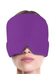 1pc Single Layer Gel Ice Pack Headache Migraine Relief Cap With Stretchable And Adjustable Design For Cold & Hot Therapy To Alleviate Headaches, Unscented, Use Without Power, Battery-Free - Effective For Tension, Stress, Fever, Fatigue Relief
