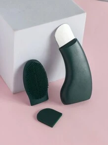 1 件装硅胶鼻刷面部毛孔清洁器便携式黑头按摩刷美容清洁工具面部清洁面部刷黑头铲 - 彩色 - 查看 13