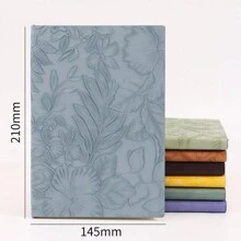 1 Stück A5 Größe Vintage Prägung Notizbuch, einfaches & elegantes Tagebuch/Notizbuch für Büro, Geschäft, Studenten, Schule Verwendung, Schulmaterial