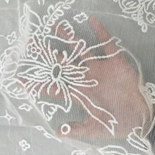 1 Stück einfache beige Tulpe Blume Spitze Tischdecke, dekorative Abdeckung für Couchtisch, Nachttisch - Beige - Übersicht 11