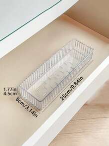 1/5/6/10/11套透明亚克力化妆品收纳盒，抽屉/桌面化妆品收纳盒，多功能化妆品小物品收纳盒，用于化妆品、珠宝和小物品，适用于厨房、卧室、浴室和办公室，也可用于家居装饰、节日装饰、新年装饰、节日礼盒、情人节礼物，适合送给女朋友的礼物。 - 水波紋透明 - 查看 11