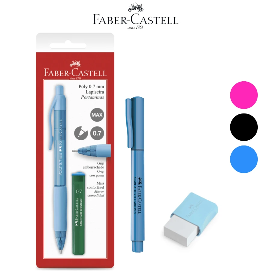 Faber Castell Poly Mechanical Pencil School Kit 0.5, 0.7 Or 0.9mm - 藍色0.7mm - 查看 1