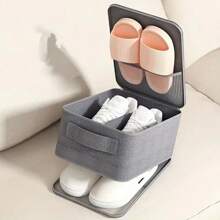 1 pezzo Sacca portascarpe in tela - Borsa da viaggio per scarpe con cerniera resistente e portatile, con maniglia - Semplice organizer per il bagaglio