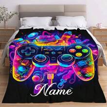 1 chiếc chăn lông cừu mềm mại họa tiết máy chơi game cá nhân hóa, in kỹ thuật số độ nét cao, thích hợp cho phòng ngủ, phòng khách, ghế sofa, văn phòng, du lịch và quà tặng có thể giặt được dễ thương tùy chỉnh, độc đáo, cá nhân hóa quà tặng lý tưởng cho gia đình, quà tặng lý tưởng cho bạn bè con trai, con gái, bạn bè, gia đình ghế sofa, giường, xe hơi, phòng trà, phòng ngủ, phòng khách, phòng tắm, phòng ăn - Xem 4