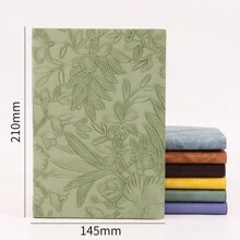 1 Stück A5 Größe Vintage Prägung Notizbuch, einfaches & elegantes Tagebuch/Notizbuch für Büro, Geschäft, Studenten, Schule Verwendung, Schulmaterial