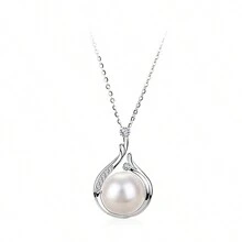 1pc Exquisite Faux Pearl Teardrop Shaped Pendant, Fashionable Design, Valentine's Day Gift Valentines,Mom,Mother,Mother's Day,Gift