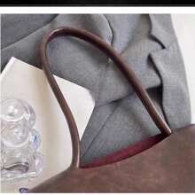 Genuine Leather Satchel For Women Handmade Vintage Top Handle Handbag Retro Cowhide Crossbody Handbags Purse - màu đen - Xem 4