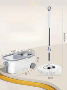 Trapeador mágico 360° spin mop: Limpieza profunda sin esfuerzo. - Blanco - Ver 8