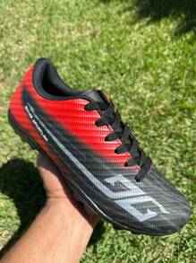 Tennis Shoes Society Synthetic Field Shoes Stitched Shoes Shoes Synthetic Grass Shoes - Đỏ - Xem 2