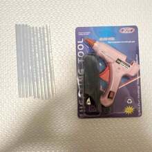 Corded Mini Hot Glue Gun, 20W Hot Glue Gun, Fast Heating Industrial High Temperature Glue Tool, Mini Glue Gun Kit For Kids School Crafts And Quick Home Repair, Suitable For 7mm Glue Sticks, Pink Hot Glue Gun Combo, Home DIY Handheld Type Electronic PCB Bonding Glue Gun, Ceramic PTC Thermistor Hot Melt Gun, Automatic Constant Temperature DIY Glue Gun With Switch, Very Suitable For Festive Christmas Tree And Halloween Decoration Production. Tools - US A Type Plug(110-127V) - View 10