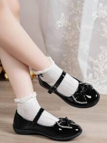 Sapatos Sociais Femininos Leves, Confortáveis e Antiderrapantes, com Bico Redondo, Tira Baixa e Brilhante, Ideais para Uso em Festas e Apresentações ao Ar Livre