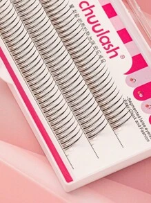 60/120 chiếc Lông mi cong hình chữ D/Lông mi Sandwich/Lông mi sợi đơn, Lông mi nối tự làm dạng quạt sẵn để có vẻ ngoài siêu tự nhiên - D - Xem 6