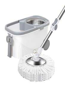 Trapeador mágico 360° spin mop: Limpieza profunda sin esfuerzo. - Blanco - Ver 3
