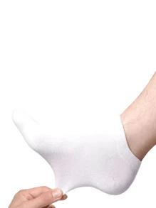 9/15 pares de calcetines de media caña para hombres, calcetines suaves y transpirables adecuados para uso diario para hombres y mujeres, calcetines de media caña unisex simples y cómodos