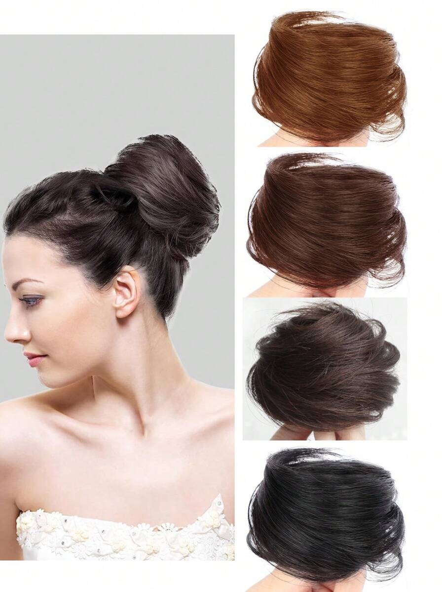 1pc Fashionable & Elegant Hair Scrunchie Bun Maker, Hair Accessories Wig, Messy Bun Hair Donut, Suitable For Everyday Use