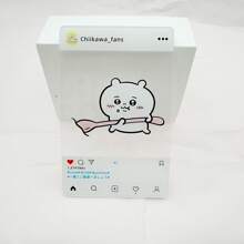 Sanrio 1pc Kii Usachi Same Style Transparent Card Ins Style Cute Eating Grain Check In Creative Photo Decoration Gift