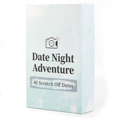 40pcs Adventure Night Date Couple Scratch Off Cards, Unique Gifts For Boyfriend, Girlfriend, Wife, Husband, Special Anniversary Or Birthday