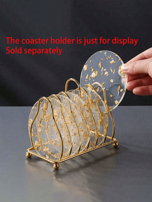 2/4/6 piezas Posavasos aislados anti-quemaduras - Posavasos deluxe para taza de té/café - Posavasos redondos y poligonales de moda para protección de mesa, decoración del hogar, decoración de fiestas (Soporte para posavasos se vende por separado), Adecuado para cumpleaños, bodas, aniversarios, fiestas temáticas