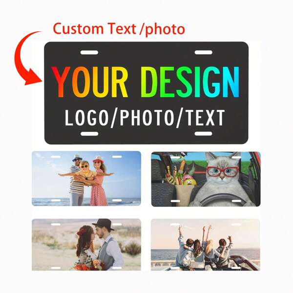 1pc Personalized Photo Customization,Add Your Favorite Custom Photos,Customize Metal Prints As Personalized Metal Picture Gifts For Family,Loved Ones,And Pets,12x6inch Birthday Graduation